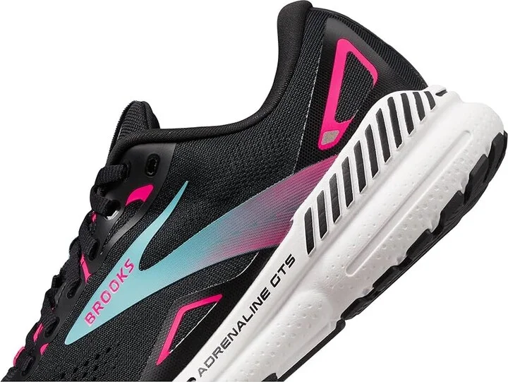 Brooks Adrenaline GTS 23 GTX Women's Running Shoes Black/Knockout Pink/Aqua : 9.5 B - Medium - Image 4