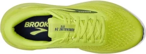 Brooks Adrenaline GTS 24 Men's Running Shoes Acid Lime/Sunny Lime/Navy : 12.5 D - Medium - Image 2