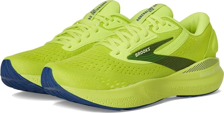 Brooks Adrenaline GTS 24 Men's Running Shoes Acid Lime/Sunny Lime/Navy : 12.5 D - Medium