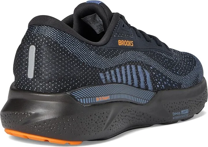 Brooks Adrenaline GTS 24 Men's Running Shoes Black/Country Blue/Orange : 9.5 D - Medium - Image 4