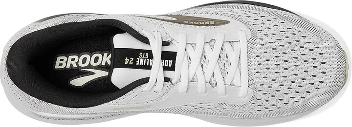 Brooks Adrenaline GTS 24 Men's Running Shoes White/Black/Pelican : 9 D - Medium - Image 2