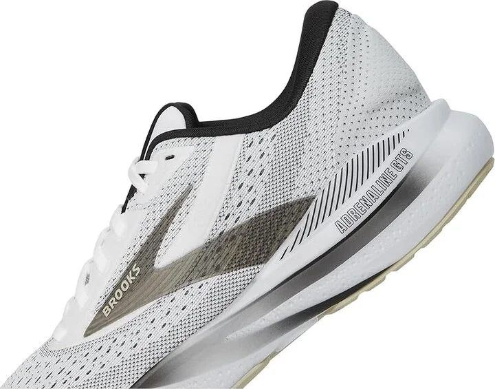 Brooks Adrenaline GTS 24 Men's Running Shoes White/Black/Pelican : 9 D - Medium - Image 7