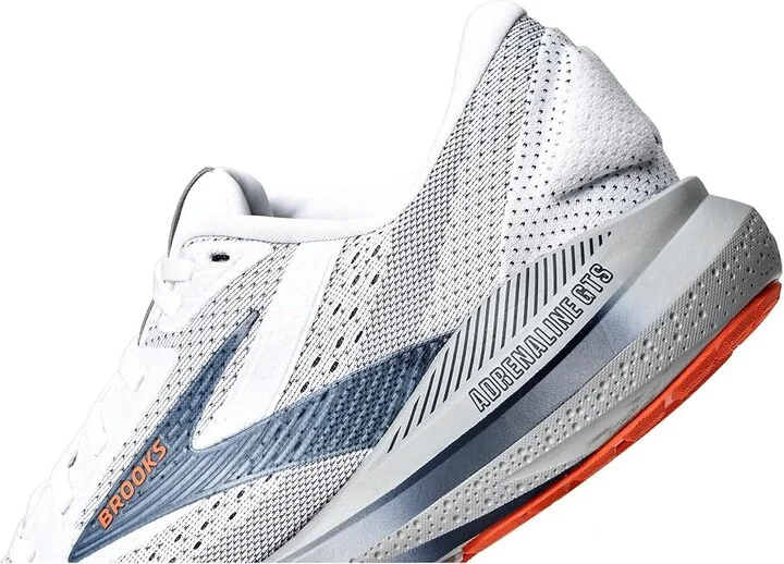 Brooks Adrenaline GTS 24 Men's Running Shoes White/Peacoat/Alloy : 8 D - Medium - Image 7
