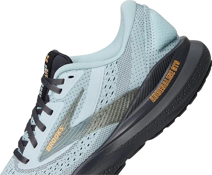 Brooks Adrenaline GTS 24 Men's Running Shoes Winter Sky/Ebony/Orange : 9 D - Medium - Image 7