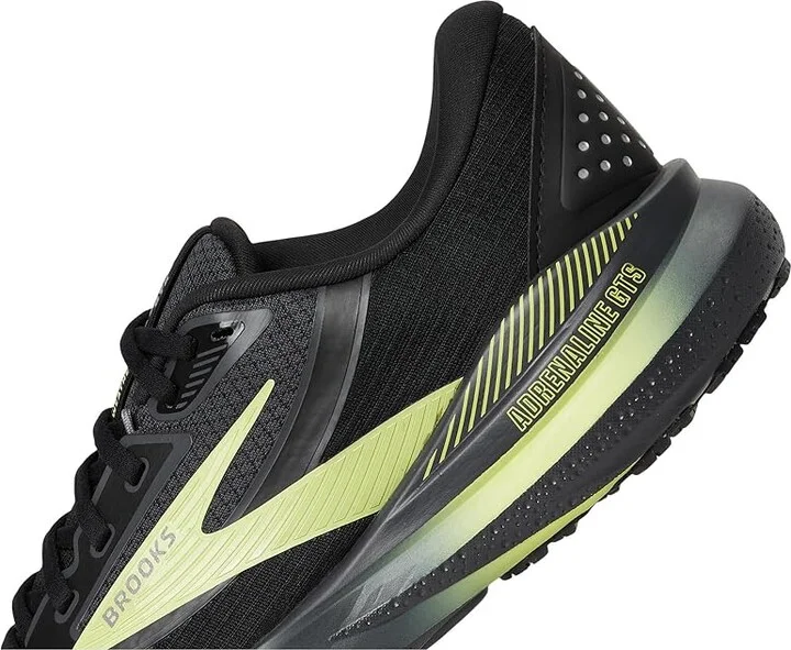Brooks Adrenaline GTS 24 Weatherized Men's Running Shoes Black/Ebony/New Yellow : 9.5 D - Medium, Rubber - Image 7