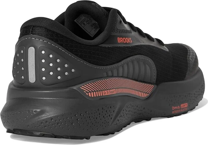 Brooks Adrenaline GTS 24 Weatherized Women's Running Shoes Black/Ebony/Hot Coral : 6.5 B - Medium - Image 4