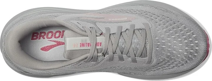 Brooks Adrenaline GTS 24 Women's Running Shoes Alloy/White/Zephyr : 6.5 D - Wide, Rubber - Image 2