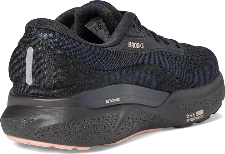Brooks Adrenaline GTS 24 Women's Running Shoes Black/Peacoat/Peach : 5.5 B - Medium, Rubber - Image 4