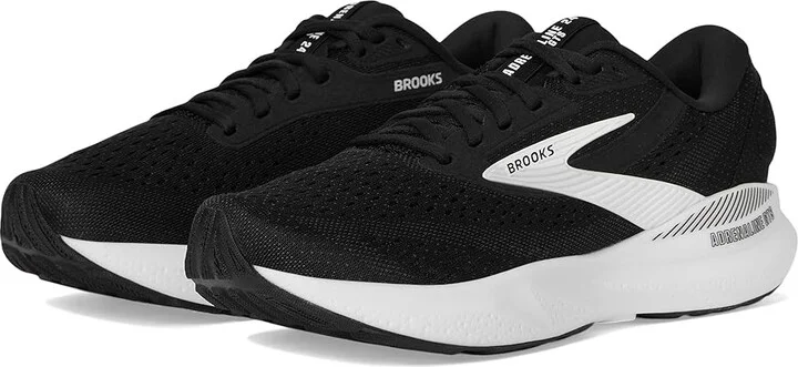 Brooks Adrenaline GTS 24 Women's Running Shoes Black/White : 10.5 B - Medium, Rubber