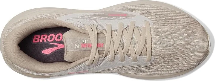 Brooks Adrenaline GTS 24 Women's Running Shoes Chateau Grey/Coconut/Pink : 7.5 B - Medium, Rubber - Image 2