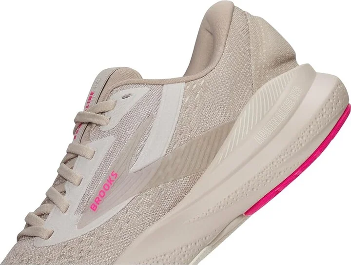 Brooks Adrenaline GTS 24 Women's Running Shoes Chateau Grey/Coconut/Pink : 7.5 B - Medium, Rubber - Image 7
