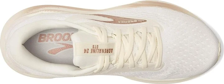 Brooks Adrenaline GTS 24 Women's Running Shoes Coconut/Rose Gold/White : 9.5 B - Medium, Rubber - Image 2