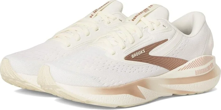 Brooks Adrenaline GTS 24 Women's Running Shoes Coconut/Rose Gold/White : 9.5 B - Medium, Rubber
