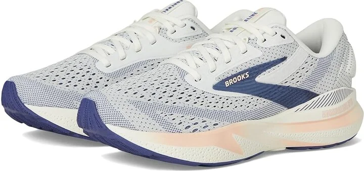 Brooks Adrenaline GTS 24 Women's Running Shoes Grey/Blue Ribbon/Peach : 8.5 B - Medium, Rubber