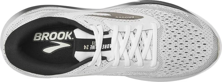 Brooks Adrenaline GTS 24 Women's Running Shoes White/Black/Pelican : 8.5 B - Medium, Rubber - Image 2