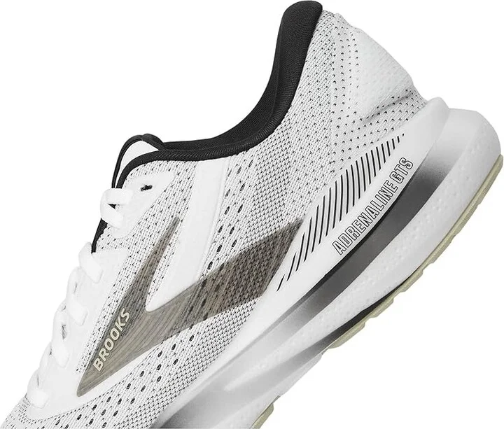 Brooks Adrenaline GTS 24 Women's Running Shoes White/Black/Pelican : 8.5 B - Medium, Rubber - Image 7