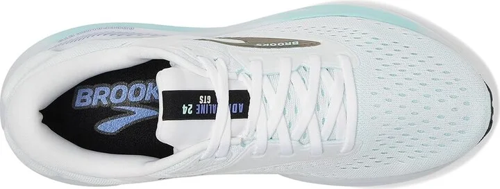 Brooks Adrenaline GTS 24 Women's Running Shoes White/Limpet Shell/Amparo : 8 B - Medium, Rubber - Image 2