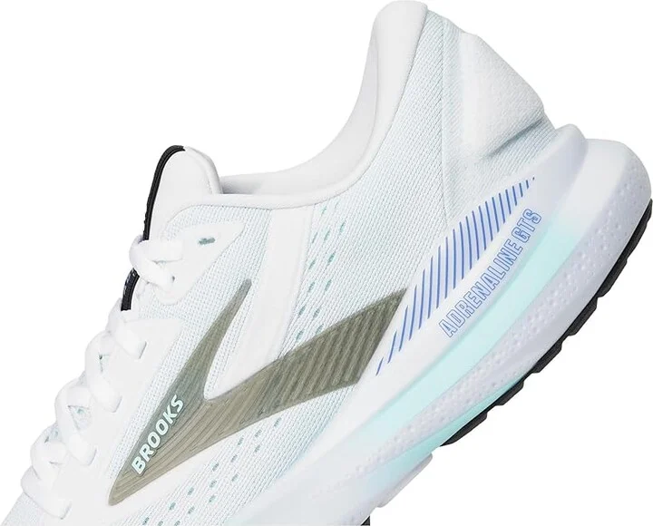 Brooks Adrenaline GTS 24 Women's Running Shoes White/Limpet Shell/Amparo : 8 B - Medium, Rubber - Image 7