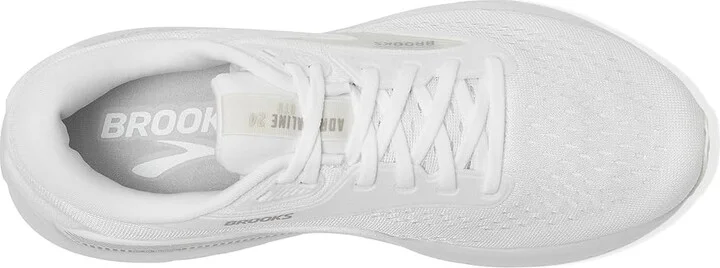 Brooks Adrenaline GTS 24 Women's Running Shoes White/Oyster/Alloy : 12 B - Medium, Rubber - Image 2