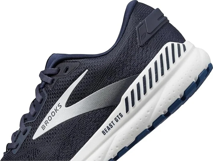 Brooks Beast GTS 24 Men's Running Shoes Peacoat/True Navy/White : 13 D - Medium, Textile - Image 4
