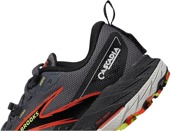Brooks Cascadia 18 GTX Men's Running Shoes Blackened Pearl/Black/Tomato : 7 D - Medium - Image 4