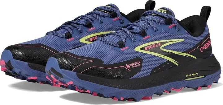 Brooks Cascadia 18 GTX Women's Running Shoes Grey Blue/Black/Pink : 6 B - Medium