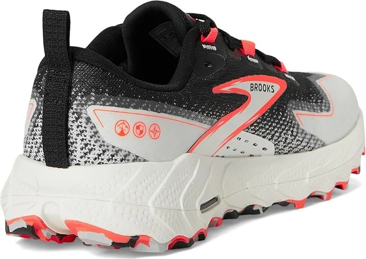 Brooks Cascadia 18 Women's Running Shoes Black/Blue Wash/ Flame : 6.5 B - Medium, Rubber - Image 4