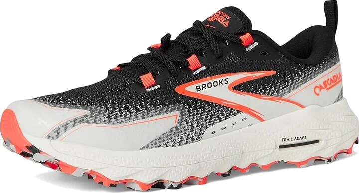 Brooks Cascadia 18 Women's Running Shoes Black/Blue Wash/ Flame : 6.5 B - Medium, Rubber - Image 5