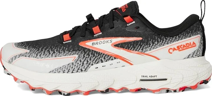 Brooks Cascadia 18 Women's Running Shoes Black/Blue Wash/ Flame : 6.5 B - Medium, Rubber - Image 6