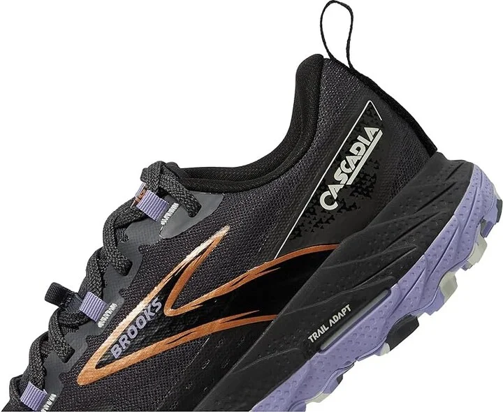 Brooks Cascadia 18 Women's Running Shoes Ebony/Sweet Lavender/Copper : 6 B - Medium, Rubber - Image 4