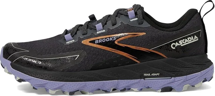 Brooks Cascadia 18 Women's Running Shoes Ebony/Sweet Lavender/Copper : 6 B - Medium, Rubber - Image 6