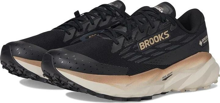 Brooks Cascadia 19 GTX(r) Men's Running Shoes Black/Ebony/Chateau Gray : 7 D - Medium, Textile