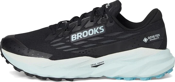 Brooks Cascadia 19 GTX(r) Women's Running Shoes Black/Ebony/Blue Flower : 8 B - Medium, Textile - Image 6