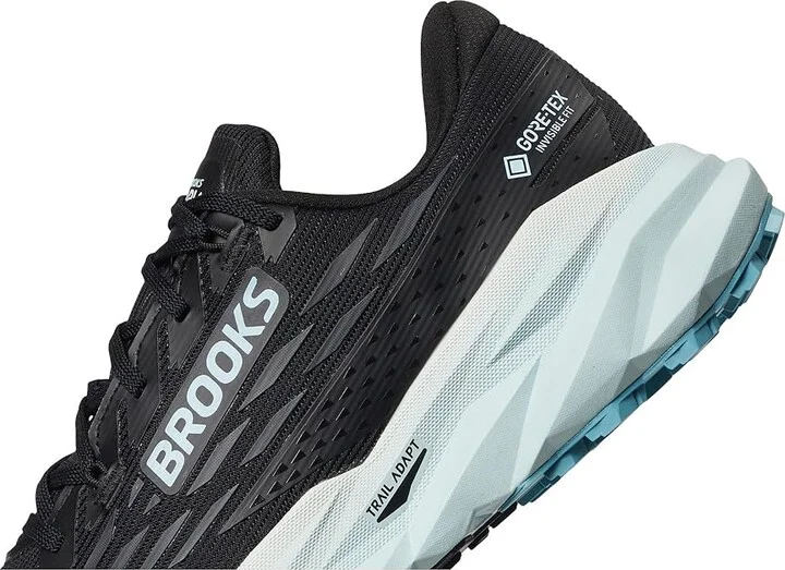 Brooks Cascadia 19 GTX(r) Women's Running Shoes Black/Ebony/Blue Flower : 8 B - Medium, Textile - Image 7