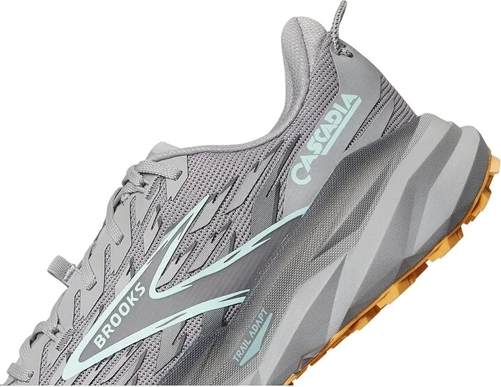 Brooks Cascadia 19 Men's Running Shoes Alloy/Ebony/Orange : 8.5 EE - Wide, Synthetic - Image 7