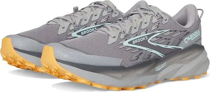 Brooks Cascadia 19 Men's Running Shoes Alloy/Ebony/Orange : 8.5 EE - Wide, Synthetic