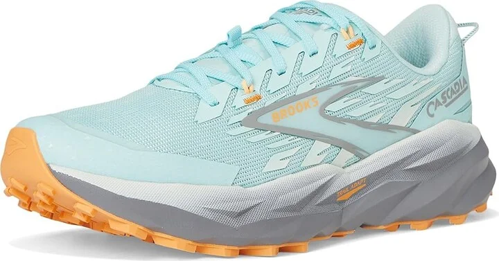 Brooks Cascadia 19 Women's Running Shoes Clearwater/Primer Grey/Apricot : 8.5 B - Medium, Textile - Image 5