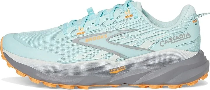 Brooks Cascadia 19 Women's Running Shoes Clearwater/Primer Grey/Apricot : 8.5 B - Medium, Textile - Image 6