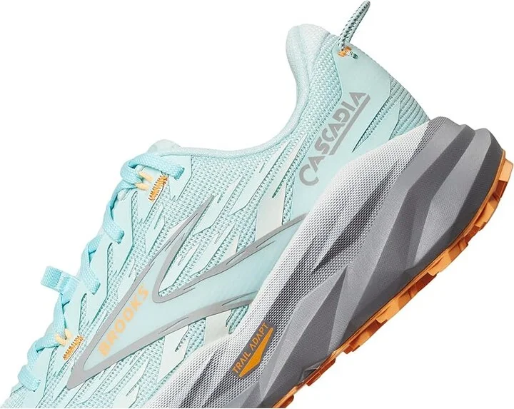 Brooks Cascadia 19 Women's Running Shoes Clearwater/Primer Grey/Apricot : 8.5 B - Medium, Textile - Image 7
