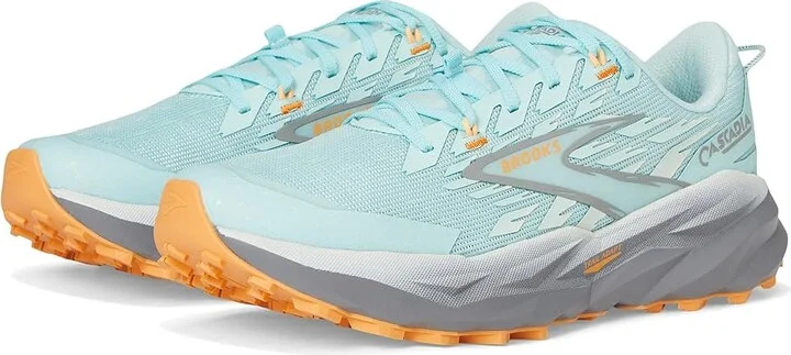 Brooks Cascadia 19 Women's Running Shoes Clearwater/Primer Grey/Apricot : 8.5 B - Medium, Textile