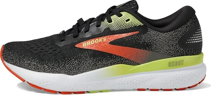 Brooks Ghost 16 GTX Men's Running Shoes Black/Mandarin Red/Green : 10 D - Medium, Synthetic - Image 5