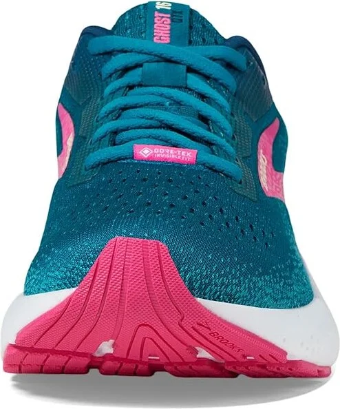 Brooks Ghost 16 GTX Women's Running Shoes Moroccan Blue/Pink/Yellow : 6.5 B - Medium, Synthetic - Image 3
