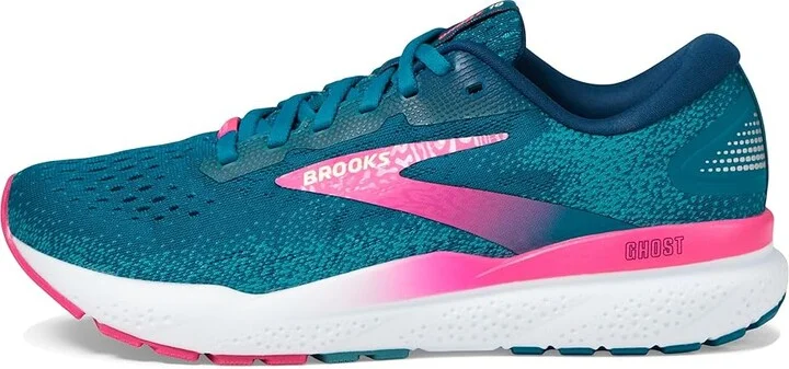 Brooks Ghost 16 GTX Women's Running Shoes Moroccan Blue/Pink/Yellow : 6.5 B - Medium, Synthetic - Image 5