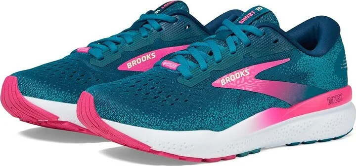 Brooks Ghost 16 GTX Women's Running Shoes Moroccan Blue/Pink/Yellow : 6.5 B - Medium, Synthetic