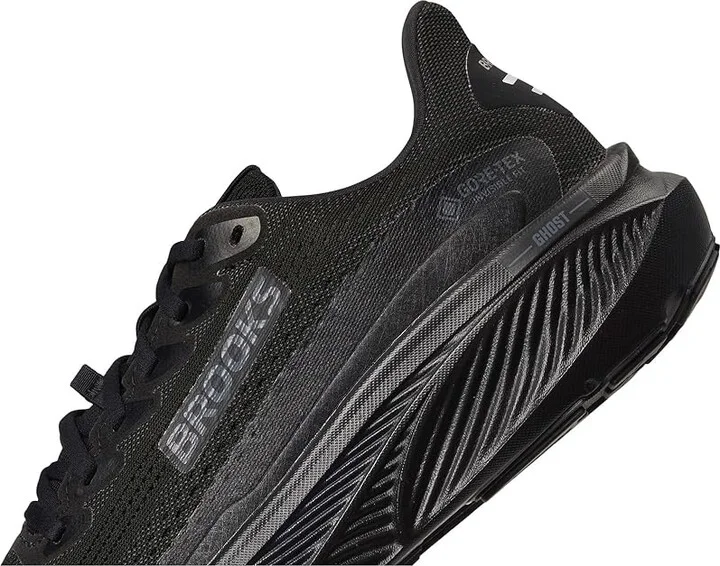 Brooks Ghost 17 GTX(r) Men's Running Shoes Black/Black/Ebony : 8.5 D - Medium, Textile - Image 7