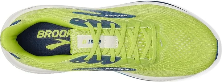 Brooks Ghost 17 Men's Running Shoes Acid Lime/Navy/White : 10 D - Medium, Synthetic - Image 2