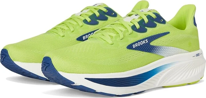 Brooks Ghost 17 Men's Running Shoes Acid Lime/Navy/White : 10 D - Medium, Synthetic