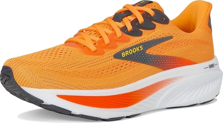 Brooks Ghost 17 Men's Running Shoes Blazingorange/Yellow/Ebony : 11 D - Medium, Synthetic - Image 5