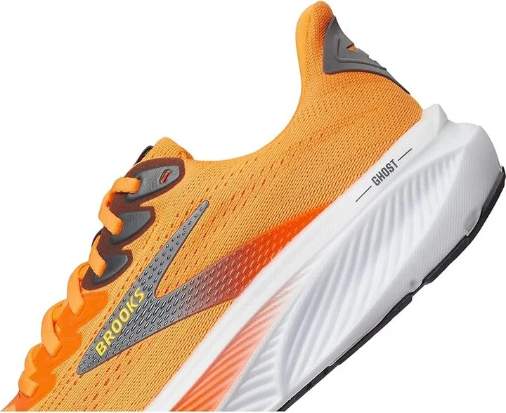 Brooks Ghost 17 Men's Running Shoes Blazingorange/Yellow/Ebony : 11 D - Medium, Synthetic - Image 7