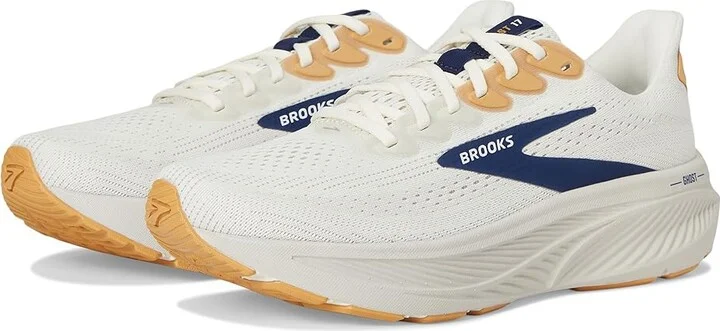 Brooks Ghost 17 Men's Running Shoes Coconut/Moonbeam/Blue : 12.5 D - Medium, Synthetic